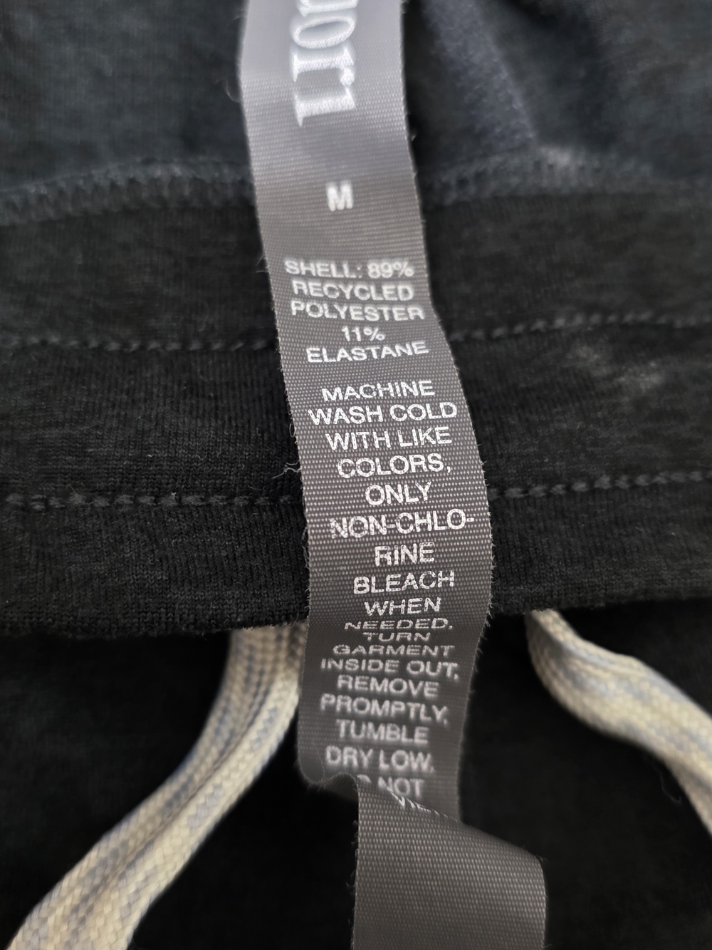 VUORI NWOT Black Charcoal Drawstring Jogger Pants Medium - Picture 6 of 8